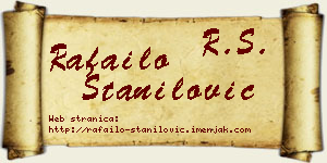 Rafailo Stanilović vizit kartica